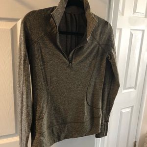 Lululemon Athletica Define yoga jacket olive green